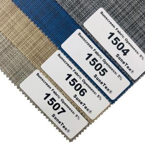 Rainproof Polyester Sunscreen Fabric Curtain Roller Blinds Weather Resistant