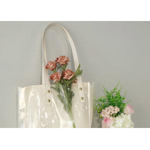 Outer PVC Waterproof Recyclable Canvas Tote Shopping Bag