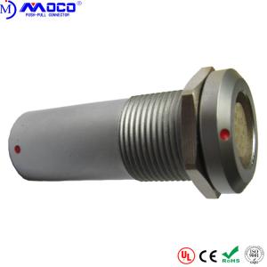Straight Panel Mount Female Circular Electrical Connectors 5000 Mating Cycles