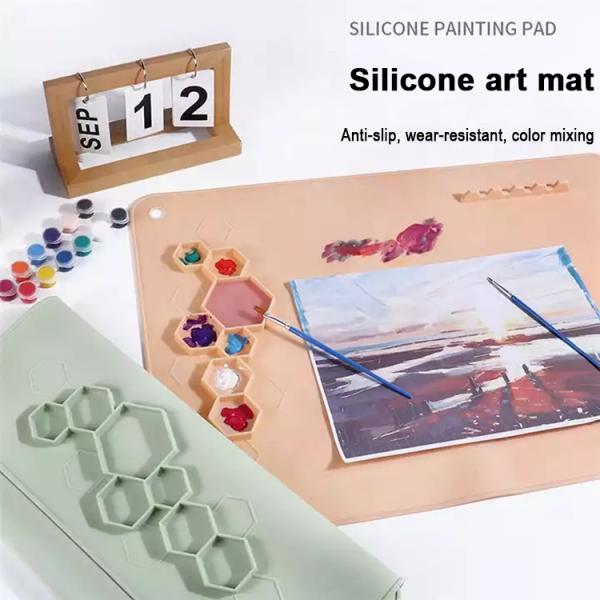 Silicone Painting Mat MHC New Design Food Grade Large Drawing Board Educational Toys For Kids