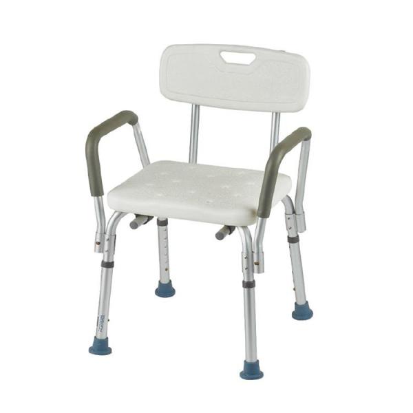 Elderly Square Seat Bathroom Shower Chair Bath Seat with Back