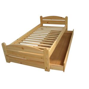 modern single bed pine wood
