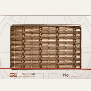 High Strength Woven Brass Wire Mesh Panels Zinc Plating