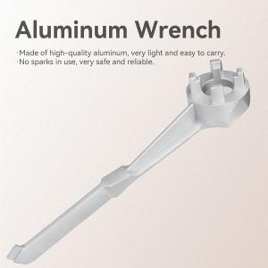 AA4C Bung Wrench Drum Wrench Aluminum Barrel Wrench Opener Tool Aluminum Drum