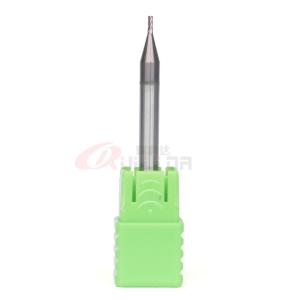 0.039" 1mm Variable Helix Carbide End Mill For Aluminum HRC60 4 Flute CNC