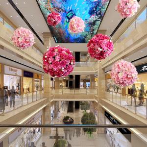 Flower Topiary Artificial Plant Balls Plastic Faux