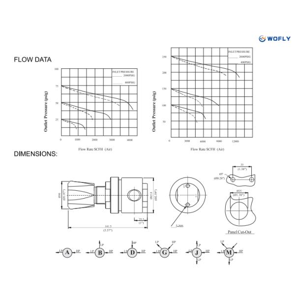 0~500psi Diaphragm 1/2" NPT High Pressure Propane Pressure Regulator