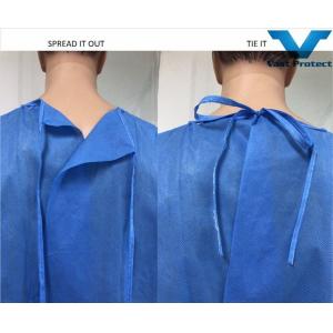 Without Logo Printing SMS Isolation Gown Coverall Lightweight and Fluid