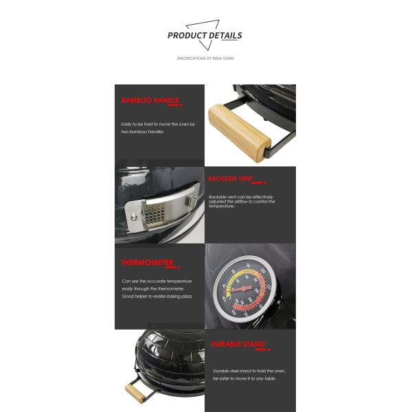 KIMSTONE 2022 Professional Forno a Legna Outdoor Wood Burning Portable Horno Pizzero Charcoal Grill Dome Pizza Ovens for Sale