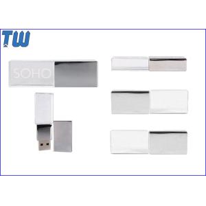 Crystal 3D LOGO 32GB Pen Drives Memory Stick Shinning LED Light