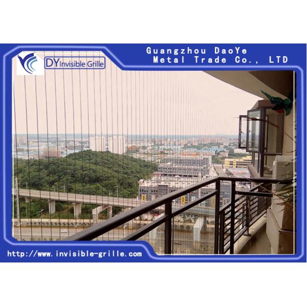 Buy Exterior Safety Aluminum Profile 6m Invisible Balcony Grill at wholesale prices