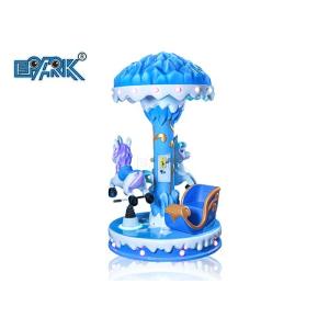 120KG Ice And Snow 3 Seat Horse Carousel Kiddie Ride For Amusement