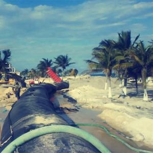 Quality Fabric Membrane Geotextile Dewatering Tubes PET Polyester 800g/M2 for sale