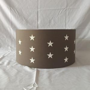 TC Chocolate Star Print Lampshade Lightweight Easy Fit Pendant