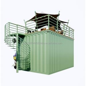 Portable 10ft 20ft Prefabricated Steel Structure Container Houses Mobile Bar