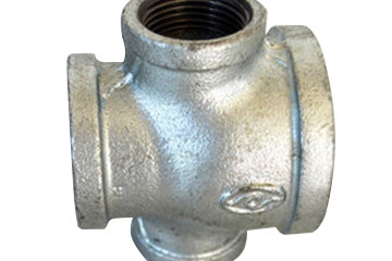Buy ISO9001 Cross Galvanized Malleable Iron Pipe Fittings at wholesale prices