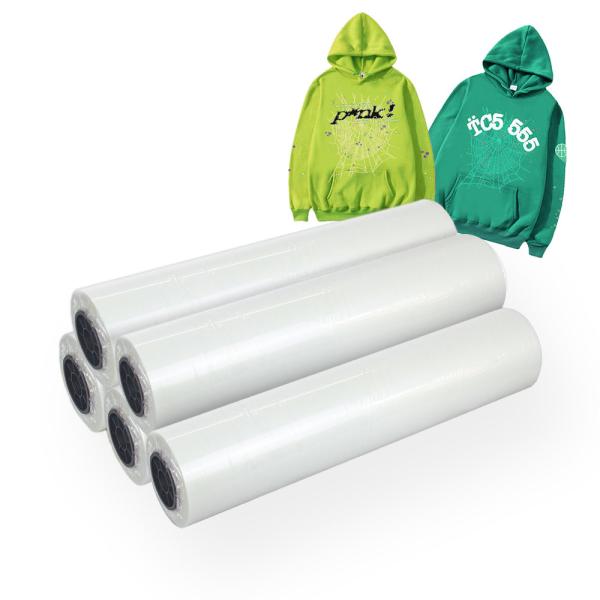 Buy 30cm 60cm Roll Pet Heat Transfer Film Paper For Dtf Printer at wholesale prices