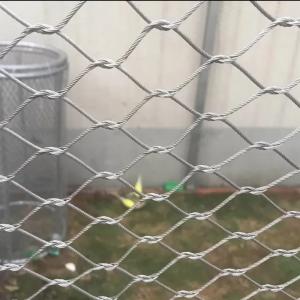 316 Hand Woven Flexible Stainless Steel Zoo Cable Mesh