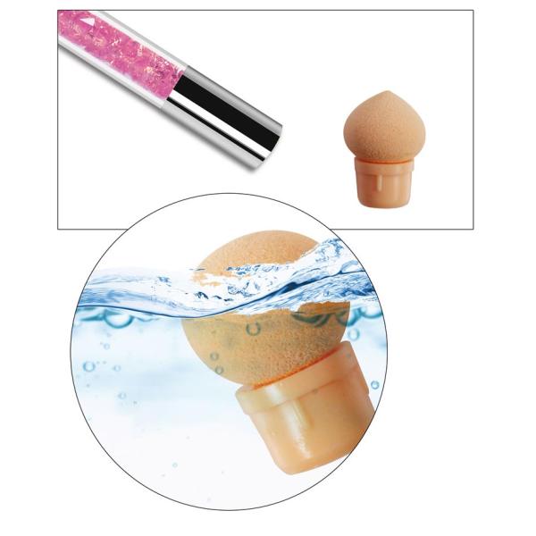 Customizable Double Nail Art Brush Acrylic Water Drill Filling Brush Rod Dizzy Dye Pen