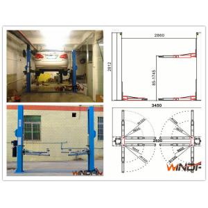 High Stability Hydraulic 2 Post Car Lift With Adjustable Beam
