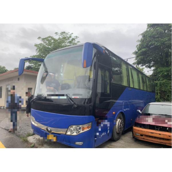 15000KG Dark Blue Used Yutong Buses 45 Seat 2014 Year Diesel LHD With A/C