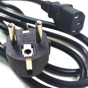 EU Plug Standard C13 Power Cord VDE Certified 1.5m 1.8m Cooper Material Apply to