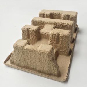 Antistatic Bamboo Moulded Pulp Tray Dry Press Biodegradable Paper Tray