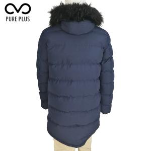 Long Mens Warm Padded Jackets With Fix Fur Hoody Side Pockets Thermal Tested