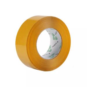 Yellow Brown Custom Waterproof Acrylic Bopp Single Sided Pressure Sensitive