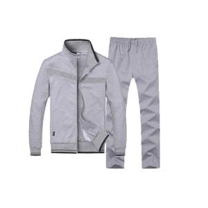 Grey Youth Sports Uniforms Minimal Shrinkage Soft Feeling With Zipper Closure