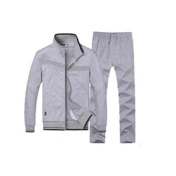 Buy Grey Youth Sports Uniforms Minimal Shrinkage Soft Feeling With Zipper Closure at wholesale prices
