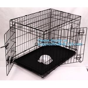 Scratch Resistant and Bite Resistant Bold Foldable Pet Wire Dog Kennels Cages,