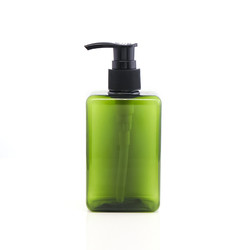 Square Plastic Custom Shampoo Bottles PET Material Transparent Cosmetic