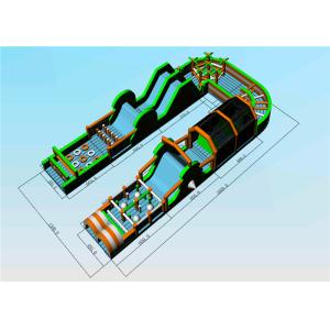 Amusement Park Commercial Inflatable Bounce House Tunnel Shaped Design Reliable