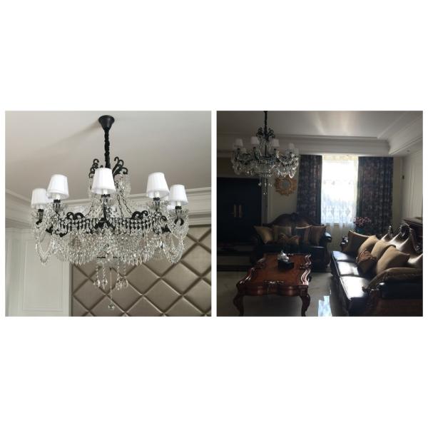 Black iron candle chandelier (WH-WI-03)