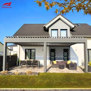 Remote Control System Aluminium Pergola for Garden Design Integration