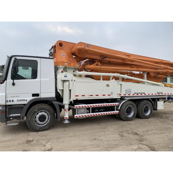 Buy Diesel Power 300kw Used Concrete Pump Truck 49M Hydraulic Engineering at wholesale prices