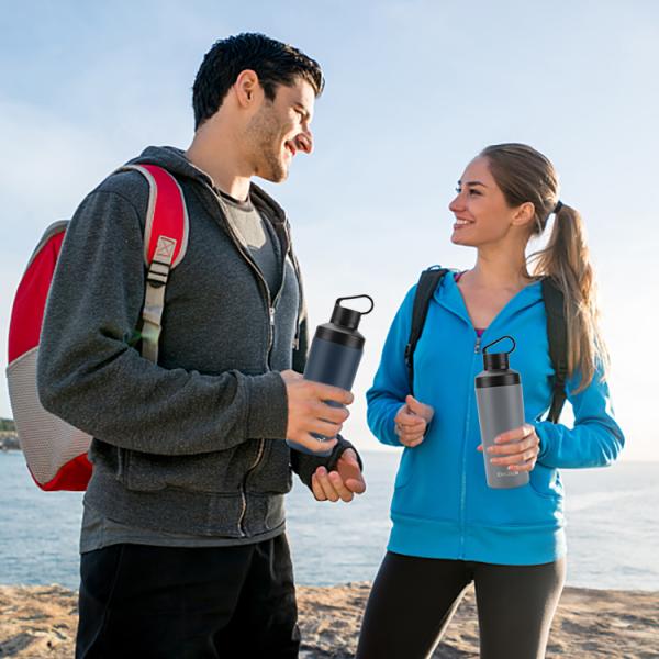 Hight Quality Custom Logo 530ml Metallic Thermo Vacuum Flasks Stainless Steel Insulated Sports Water Bottle