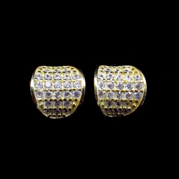 Buy Gold 925 Silver Drop Earrings / Antique Cubic Zirconia Hoop Earrings at wholesale prices