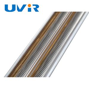 2500W Medium Wave Infrared Lamp Gold Coated 415V Quartz Tube