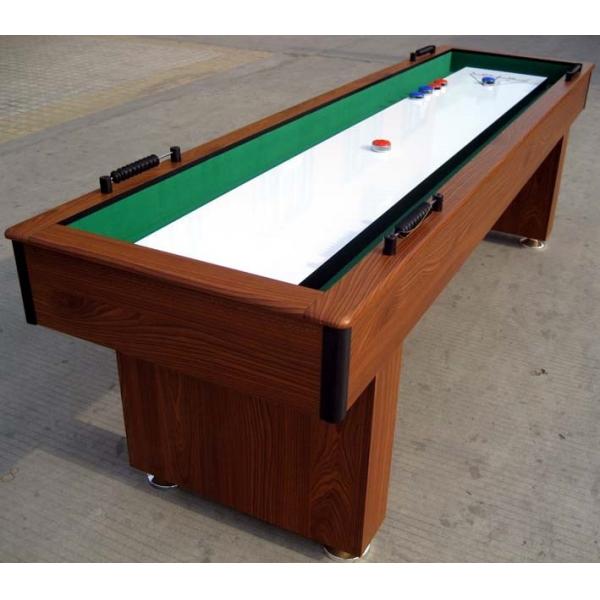 Colorful Home Shuffleboard Table , 9 FT Rustic Shuffleboard Table with Smooth poly coated