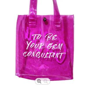 Poly Loop Handle Die Cut Shopping Bag Recycled With Gravure Printing