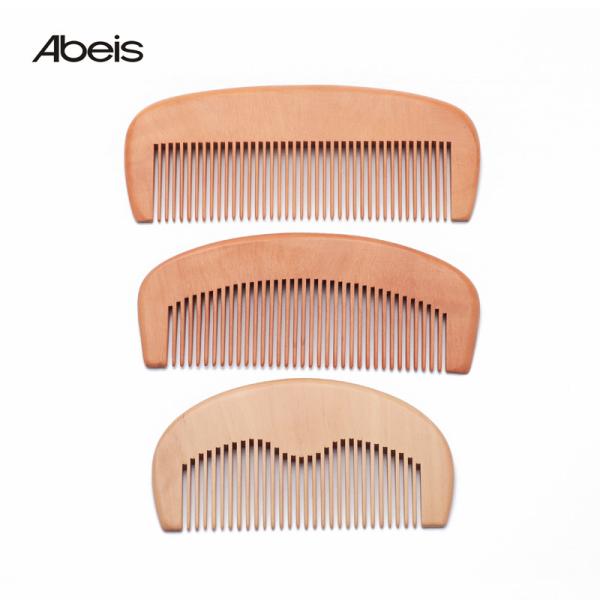 Buy 73g Light Weight Wood Beard Comb Customized Pocket Beard Comb at wholesale prices
