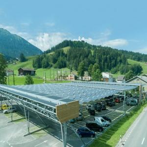 5deg 10deg 15deg Galvanized Residential Solar Carport Structures