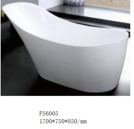 Cupc Acrylic Freestanding Bathtub / Stand Alone Jacuzzi Bathtub High Gloss
