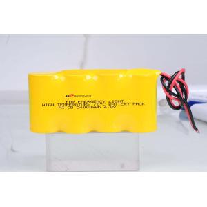 China Emergency Lighting Battery NiCad D4000mAh 4.8V 70 Degree CE on sale
