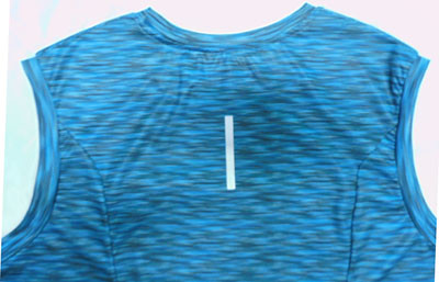 Blue Lightweight Double Needle Mens Sleeveless Tank Top Casual