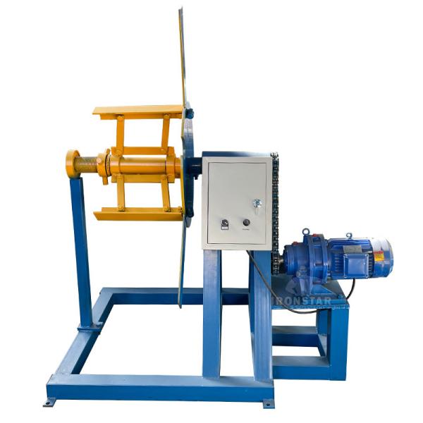 1.5 ton 400mm electric decoiler Raw material:Galvanized steel or PPGI Working days:15 working days