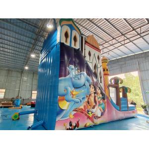 High Quality Outdoor Digital Printing Inflatable Slide Princess Lamp Of Aladdin