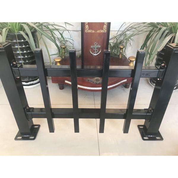 Flat top & bottom security tubular steel fencing 25mm x 25mm upright picket